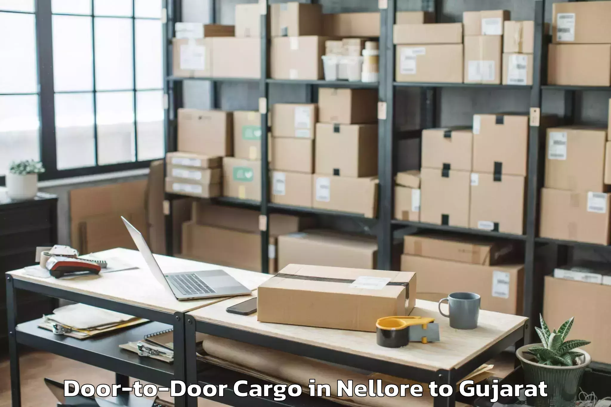 Top Nellore to Rajkot Airport Raj Door To Door Cargo Available